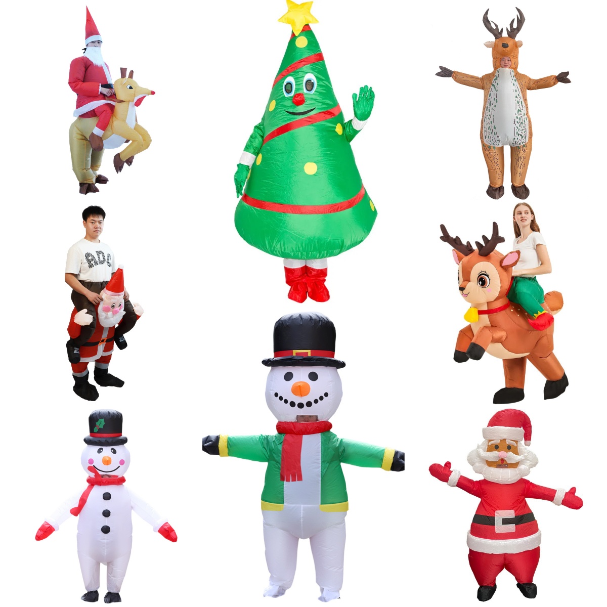 Elf Costume Christmas - Christmas Funny Inflatable Costume Cosplay Santa