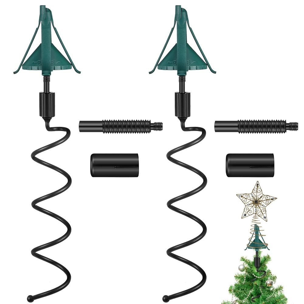 Star Tree Topper - Twist-on Stabilizer Christmas Tree Topper Holder
