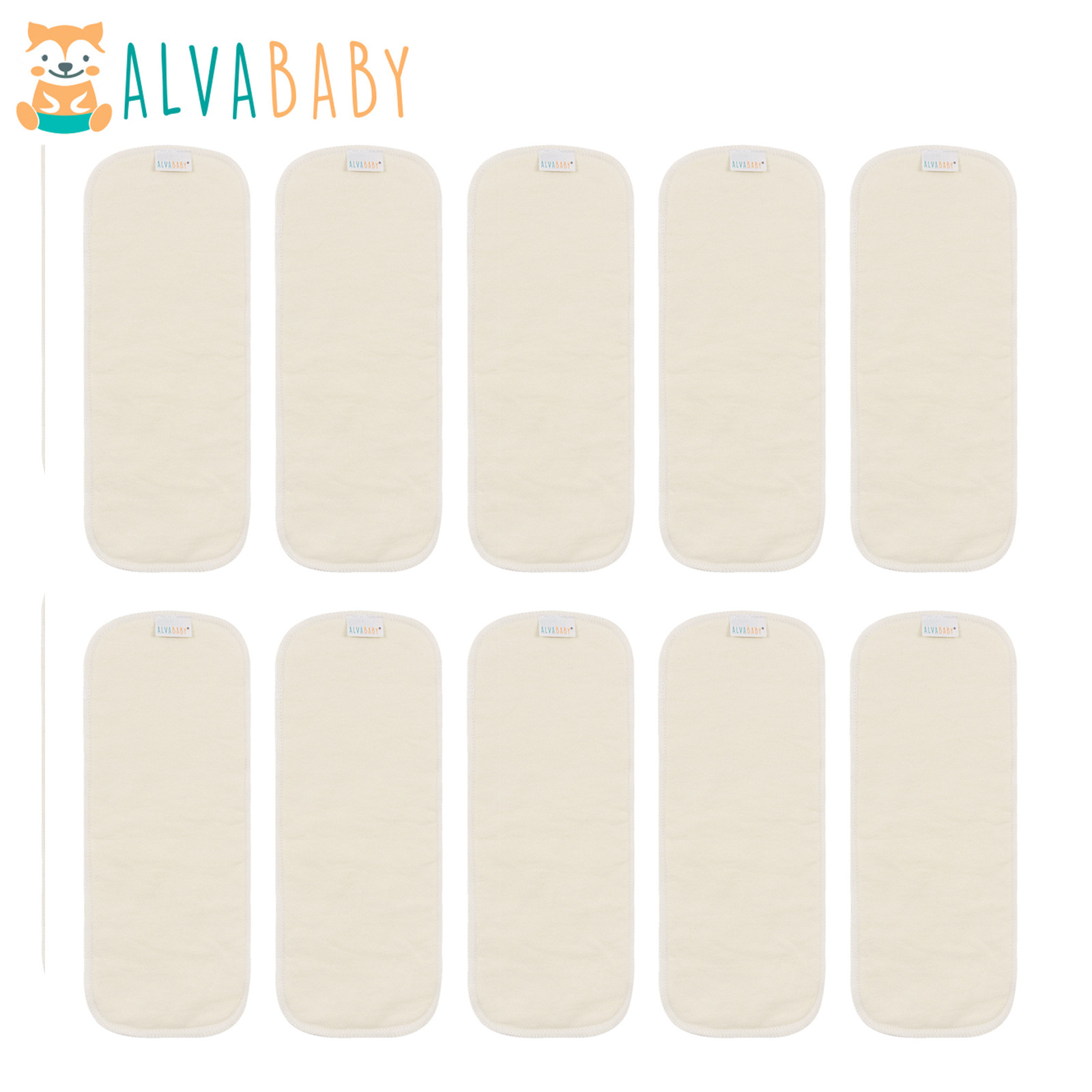 Pampers Diaper Premium Care - (10pcs/lot) ALVABABY Hemp Insert Reusable Cloth
