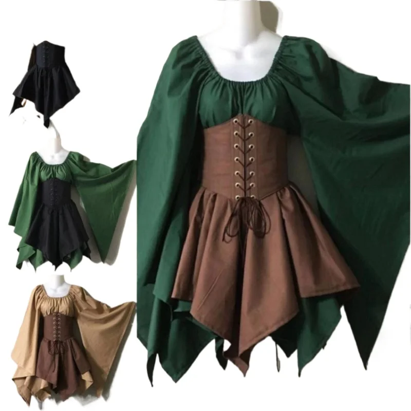 Elf Costume Christmas - Halloween Cosplay Palace Victoria Medieval Vintage