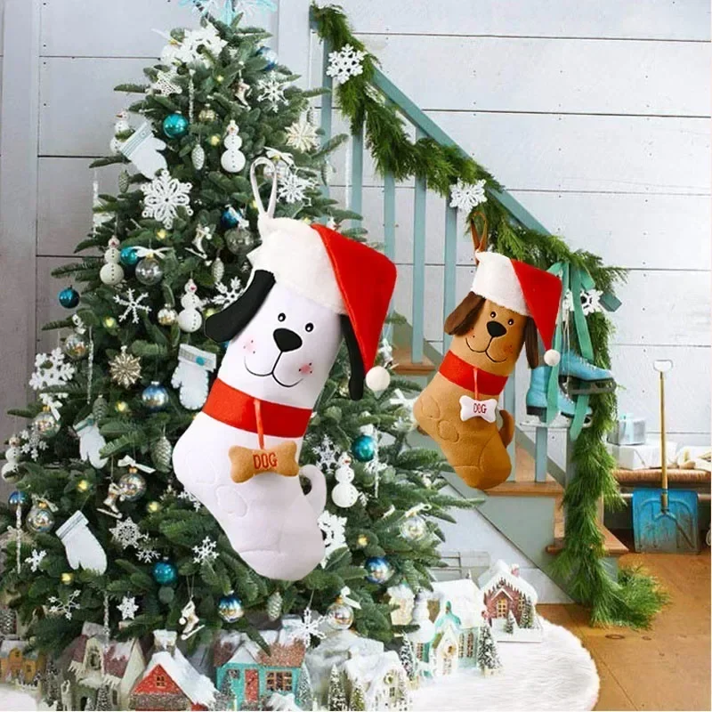 Dog Bone Shape Christmas Stock - Christmas Stocking Hanging ulasan dan harga