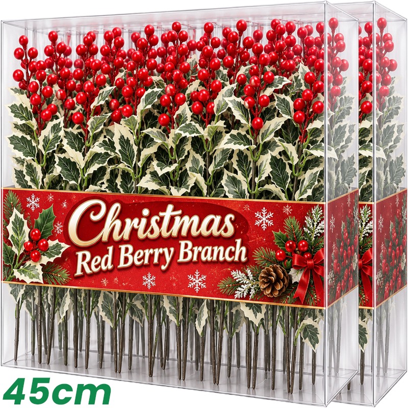 45cm Simulated Red Berry Plant - Christmas Wreath Fake ulasan dan harga