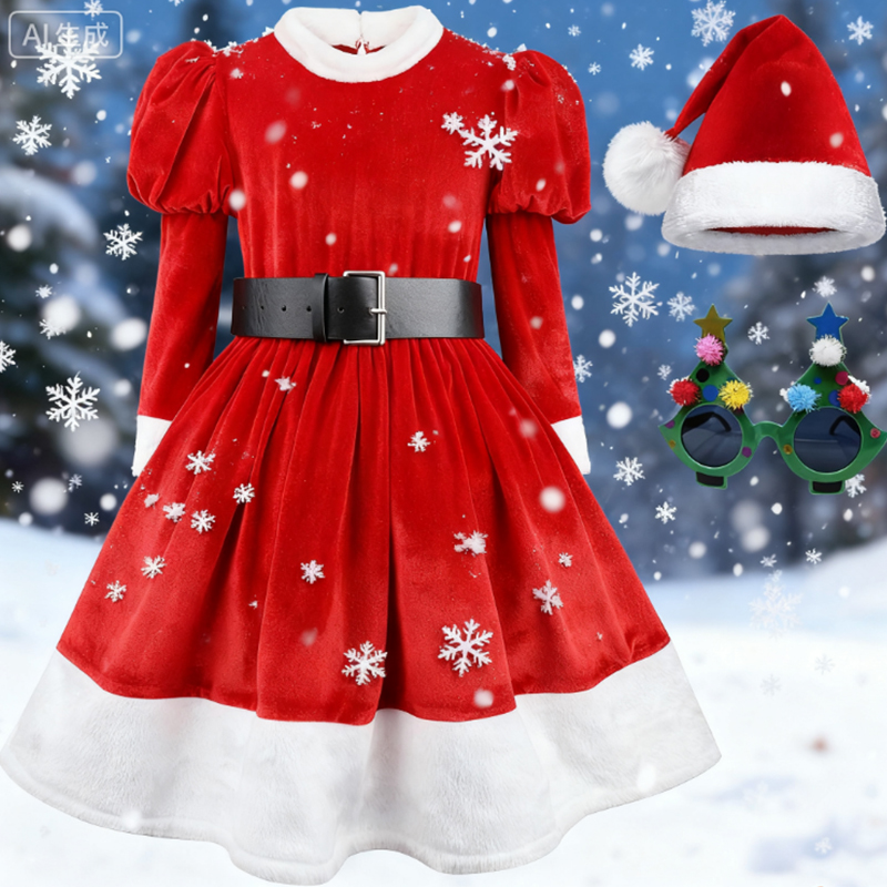 4PCS Santa Claus Cosplay Costu - Elf Costume Christmas ulasan dan harga