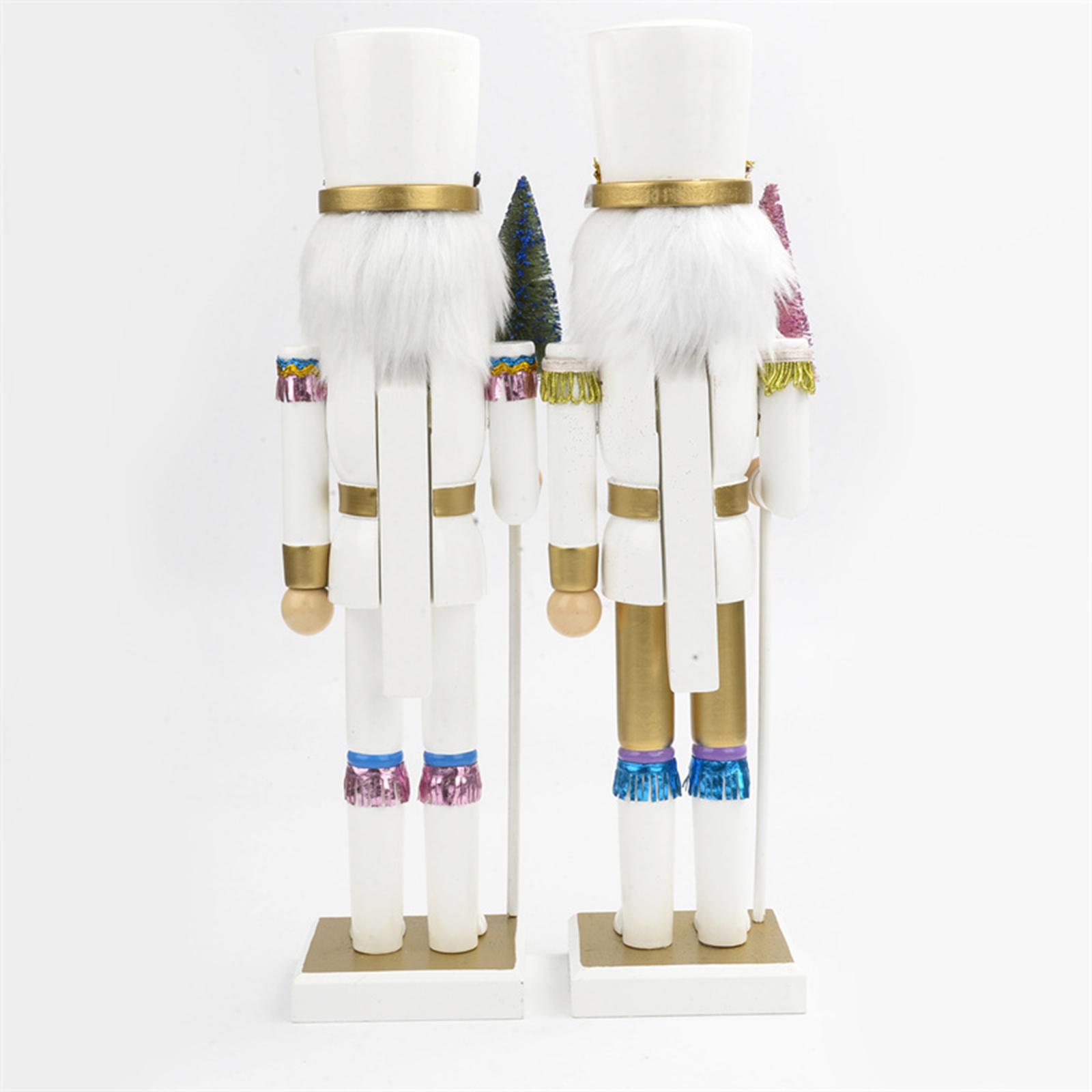 2x Wooden Nutcracker Ornament  - Nutcracker Figurine ulasan dan harga