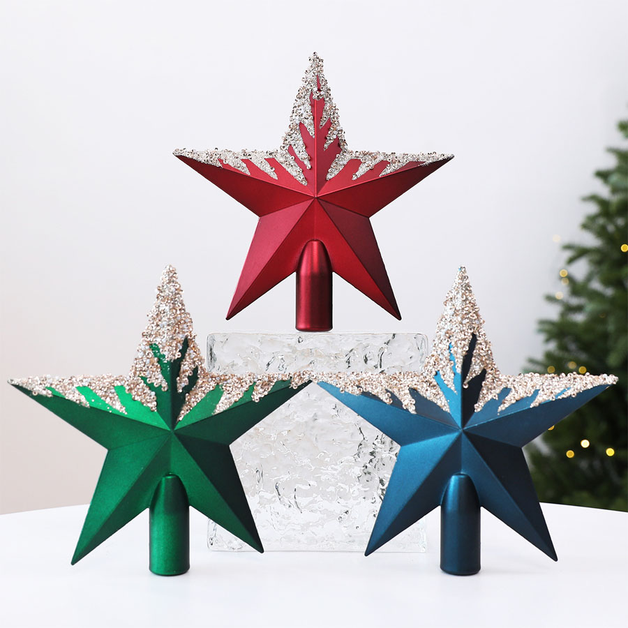 Electroplated Painted Tree Top - Star Tree Topper ulasan dan harga