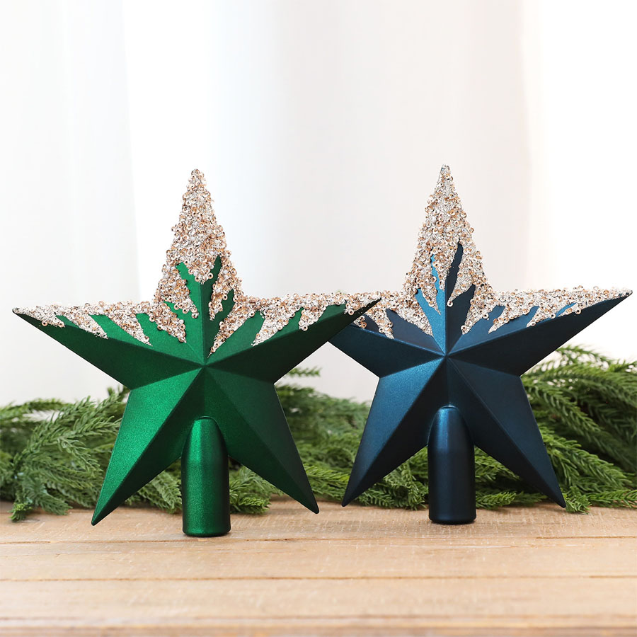 Electroplated Painted Tree Top - Star Tree Topper ulasan dan harga