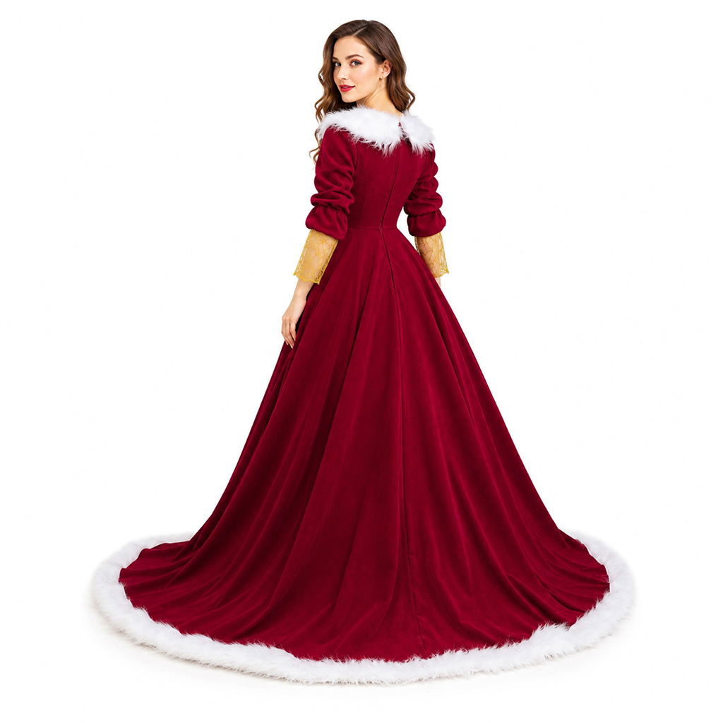 Deluxe Mrs Claus Costumes Adul - Elf Costume Christmas ulasan dan harga