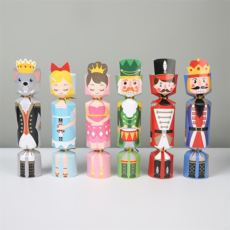 24Pcs Christmas Cracker Nutcra - Nutcracker Figurine ulasan dan harga