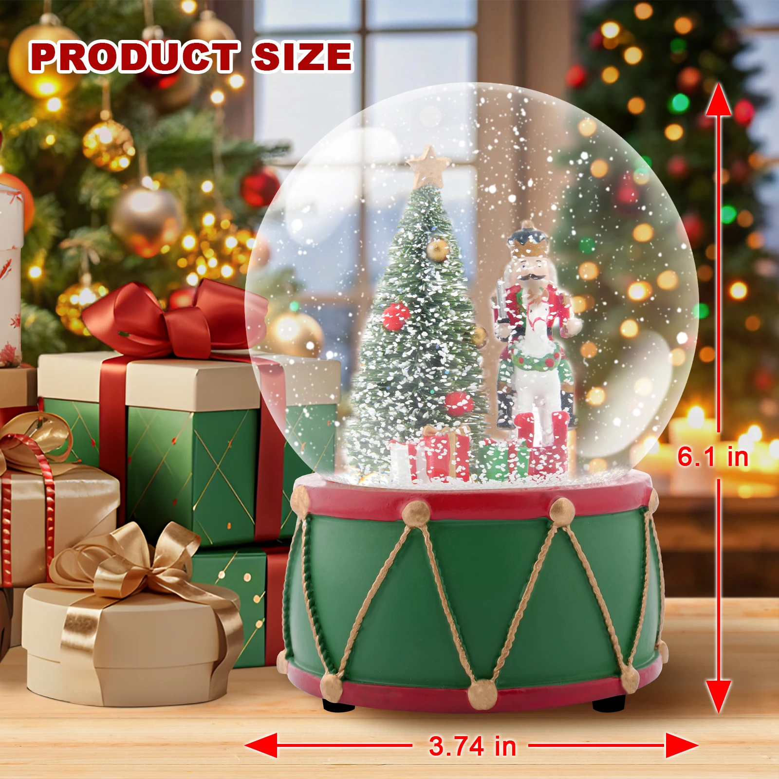 Christmas Snow Globe Musical S - Snow Globe Musical ulasan dan harga