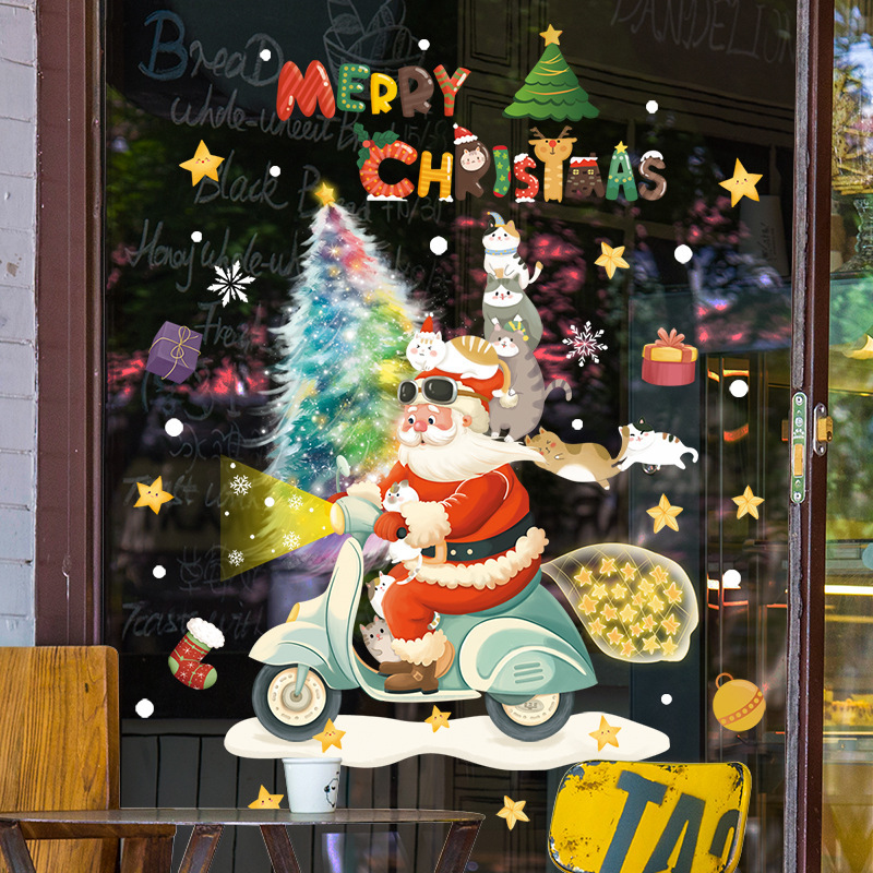 2026 Merry Christmas Window Gl - Snowflake Window Decal ulasan dan harga
