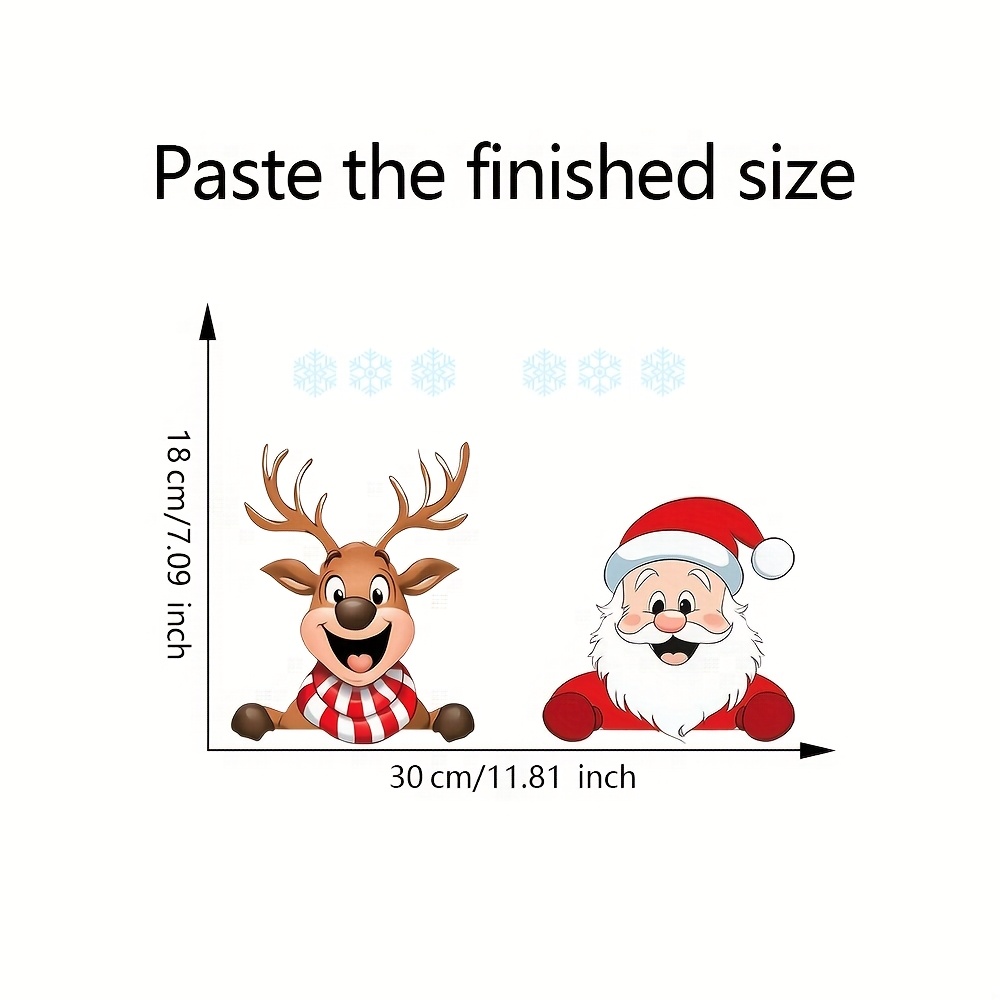 Christmas Window Stickers - Re - Snowflake Window Decal ulasan dan harga
