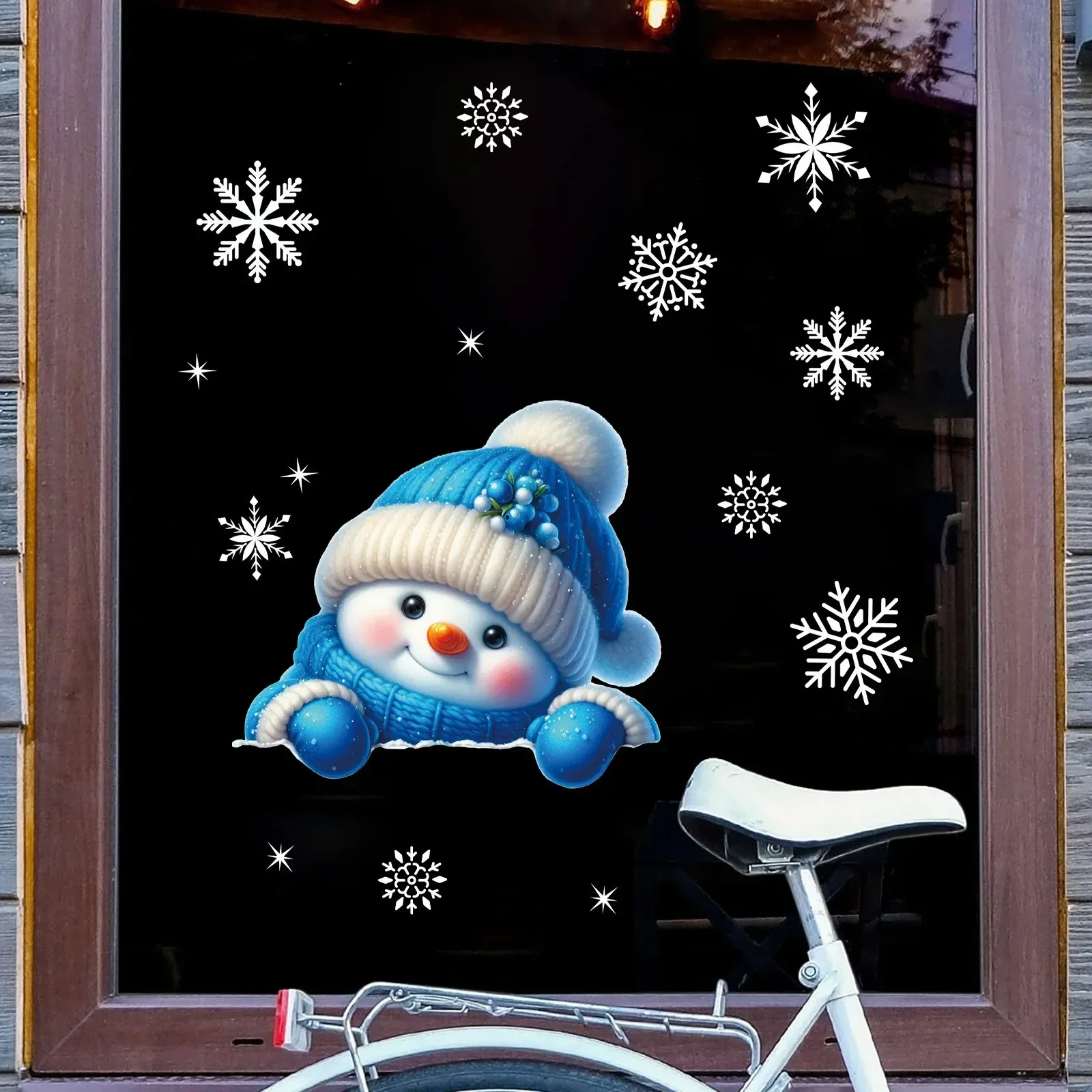 Christmas Glass Window Sticker - Snowflake Window Decal ulasan dan harga