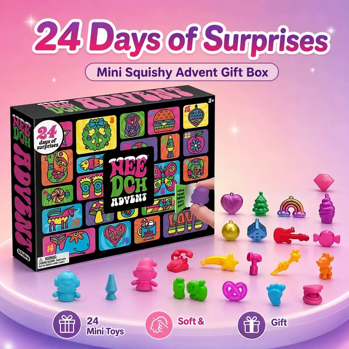 Needoh 2026 Christmas Advent C - Advent Calendar Gift ulasan dan harga