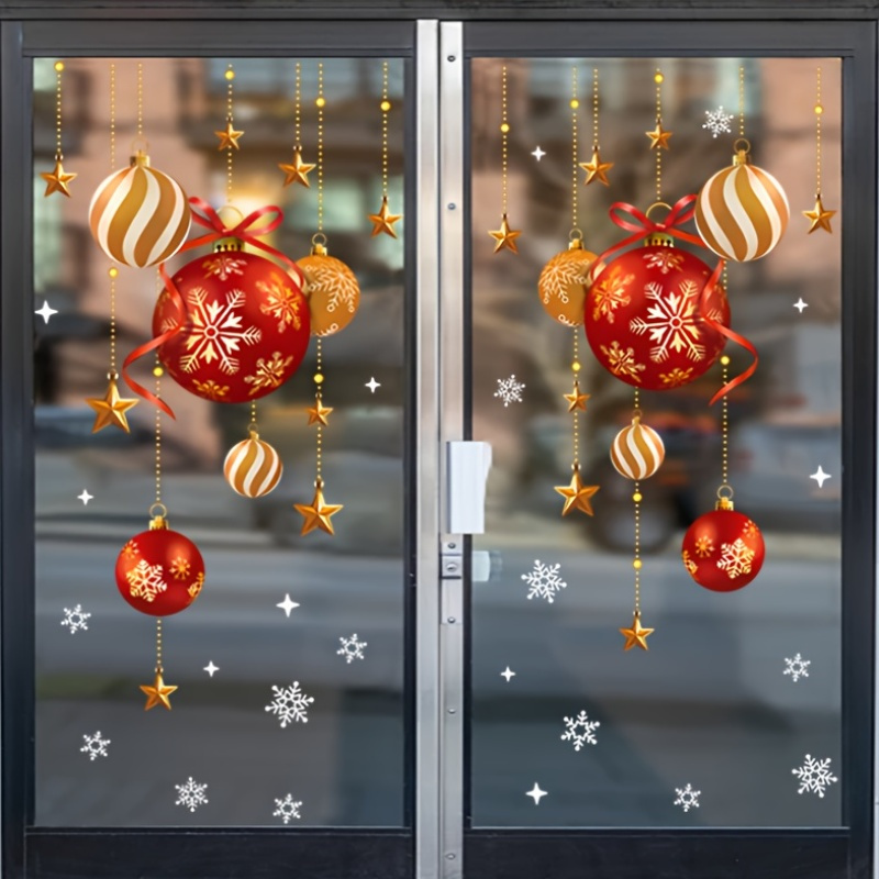 Christmas stickers, Festive At - Snowflake Window Decal ulasan dan harga