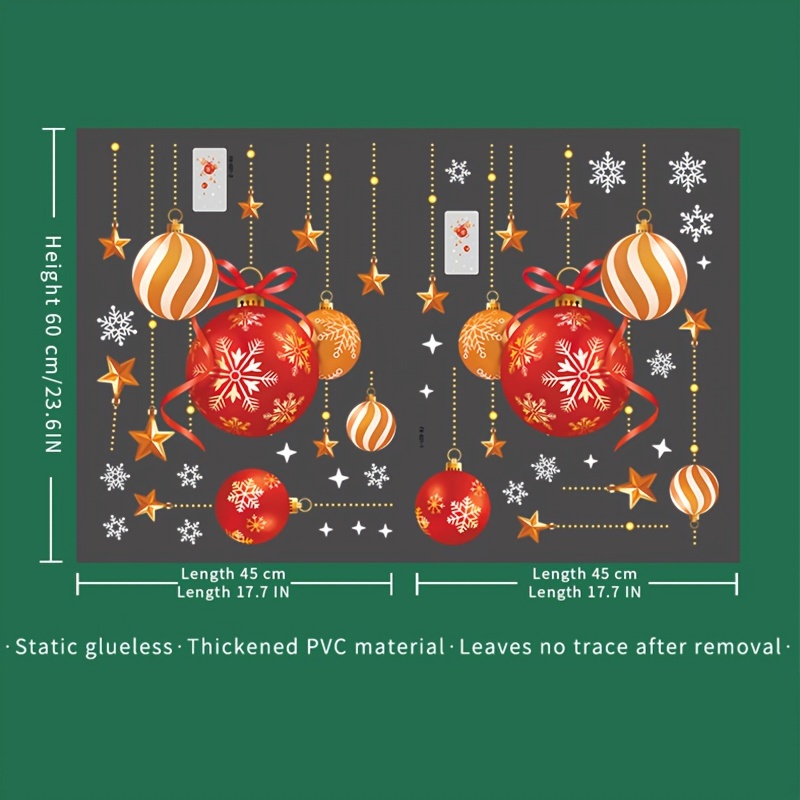Christmas stickers, Festive At - Snowflake Window Decal ulasan dan harga