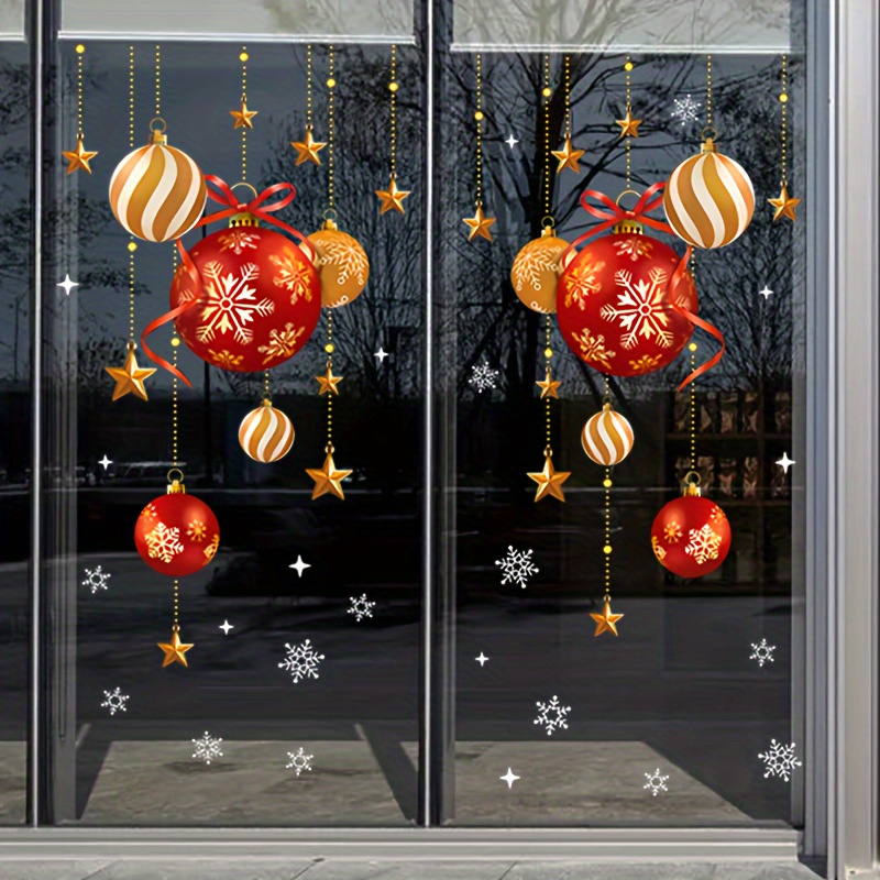 Christmas stickers, Festive At - Snowflake Window Decal ulasan dan harga