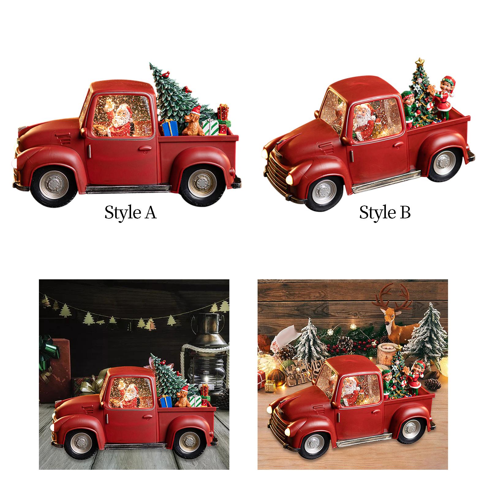 Lighted Truck Decor Light up U - Snow Globe Musical ulasan dan harga